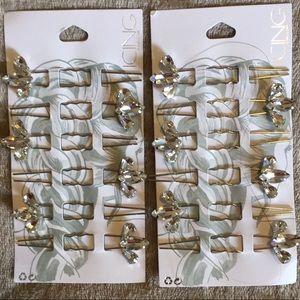 Icing Beautiful Faux Stones Hair Pins
